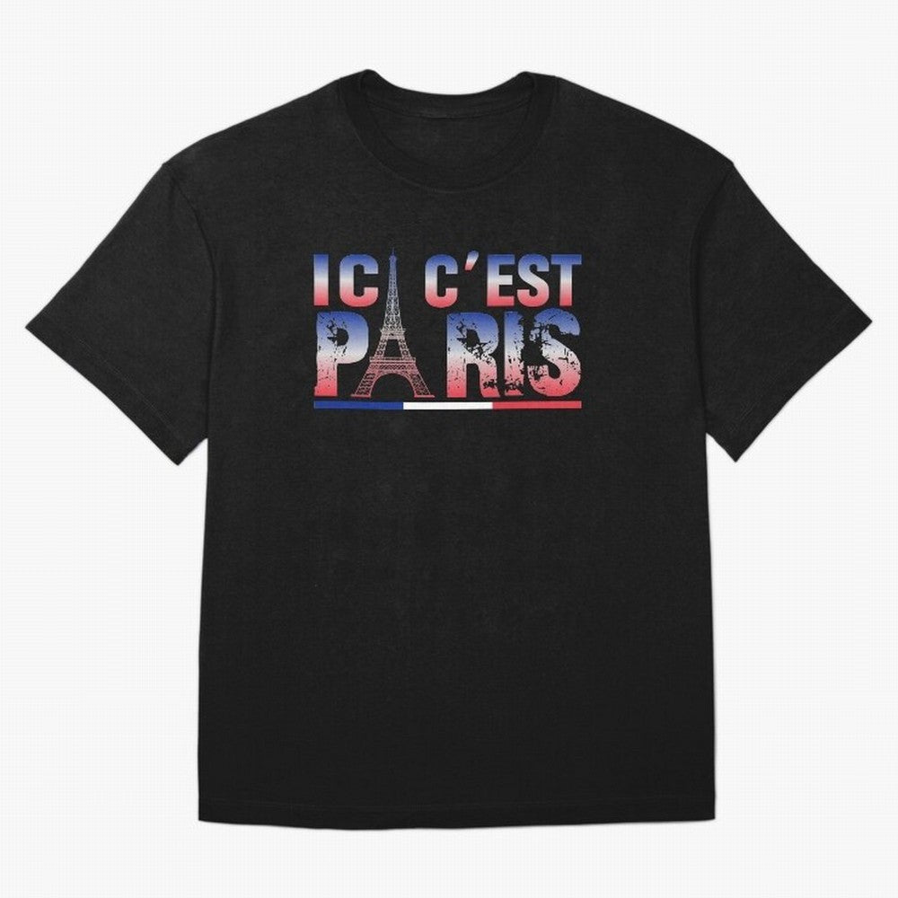ici c'est paris Essential T-Shirt Feel FIFA World Cup 2026 USA Canada Mexico Spirit, Driven by Brazil, Haaland, Retro Football Energy, Iconic Rivalries, Trophy Chase Drama and Stadium Atmosphere; Ideal for Fans Who Follow Messi, Cristiano Ronaldo,