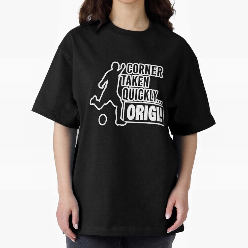 Corner Taken Quickly Origi (Black) Essential T-Shirt Honor the FIFA World Cup 2026 Journey through Haaland and Mbappe Highlights, Brazil, Portugal and Argentina Pride, Vintage Soccer Flavor, Modern Football Stars, National Flags and Final Night