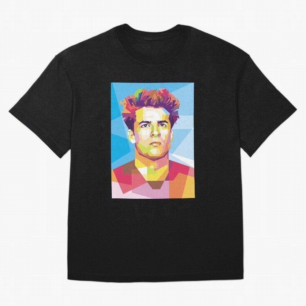 Riqui Puig in Pop Art Portrait Style Classic T-Shirt Celebrate Supporters United by Match Day Hype around FIFA World Cup 2026 Group Stage, Messi, CR7 and Mbappe, Germany, Vintage Soccer Flavor, Modern Football Stars, National Flags and Final Night