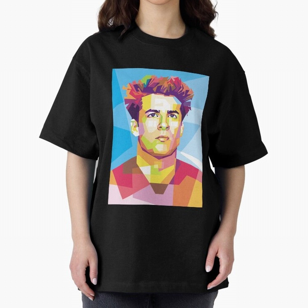 Riqui Puig in Pop Art Portrait Style Classic T-Shirt Celebrate Supporters United by Match Day Hype around FIFA World Cup 2026 Group Stage, Messi, CR7 and Mbappe, Germany, Vintage Soccer Flavor, Modern Football Stars, National Flags and Final Night