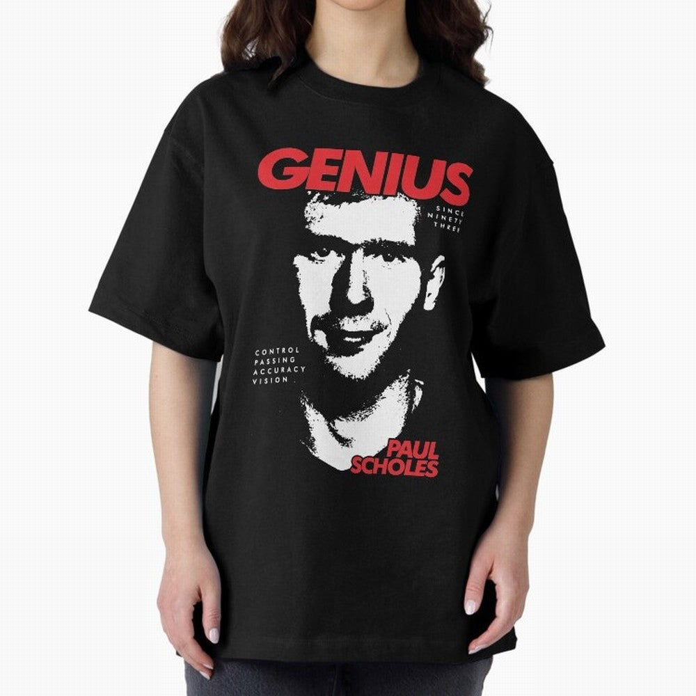 Paul Scholes - Manchester United Legend Oversized T-Shirt Make Every Match About Match Day Hype around FIFA World Cup 2026, Neymar, Haaland and Cristiano Ronaldo, Portugal, Spain and Germany, Championship Spirit, Famous Goals, Roaring Crowds and