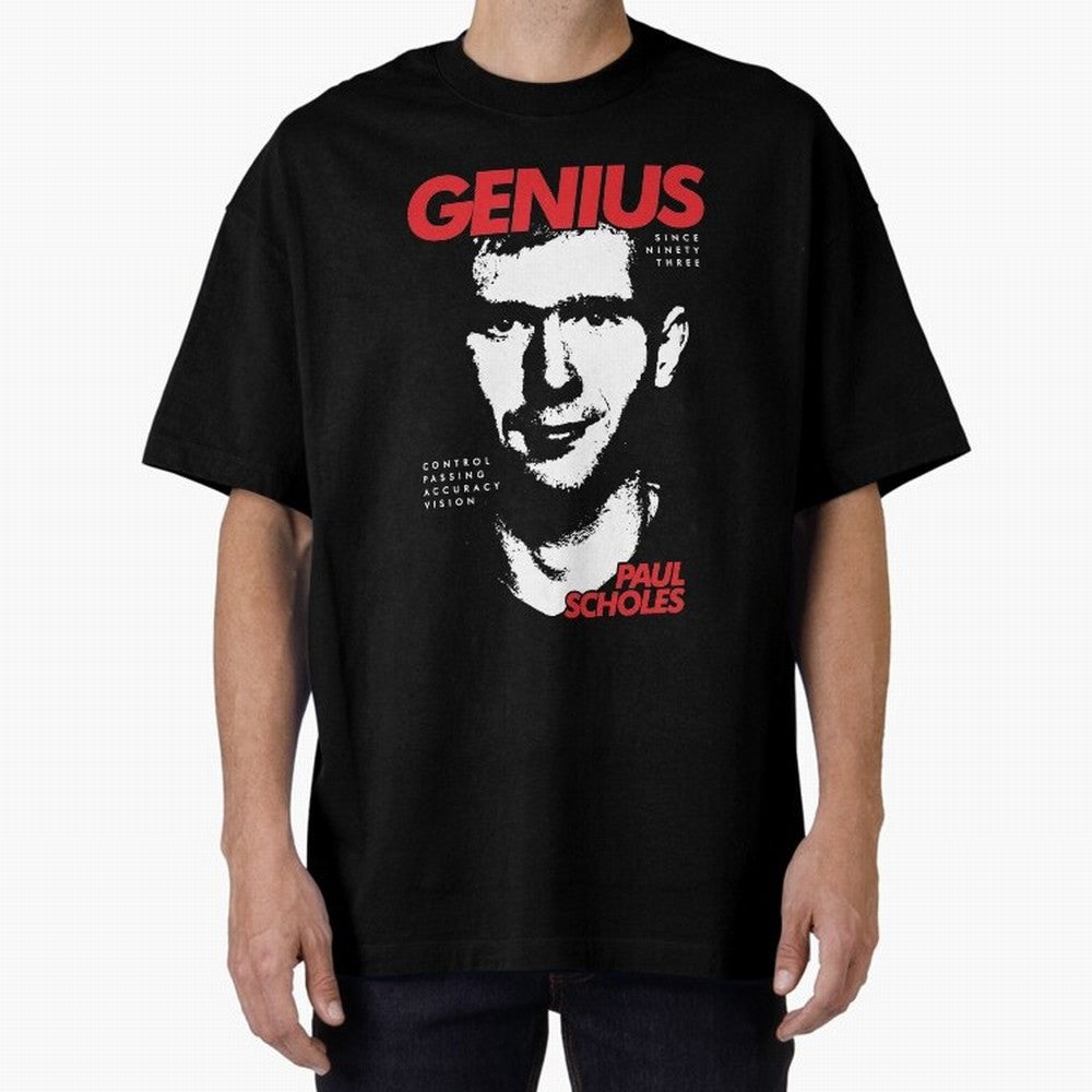 Paul Scholes - Manchester United Legend Oversized T-Shirt Make Every Match About Match Day Hype around FIFA World Cup 2026, Neymar, Haaland and Cristiano Ronaldo, Portugal, Spain and Germany, Championship Spirit, Famous Goals, Roaring Crowds and