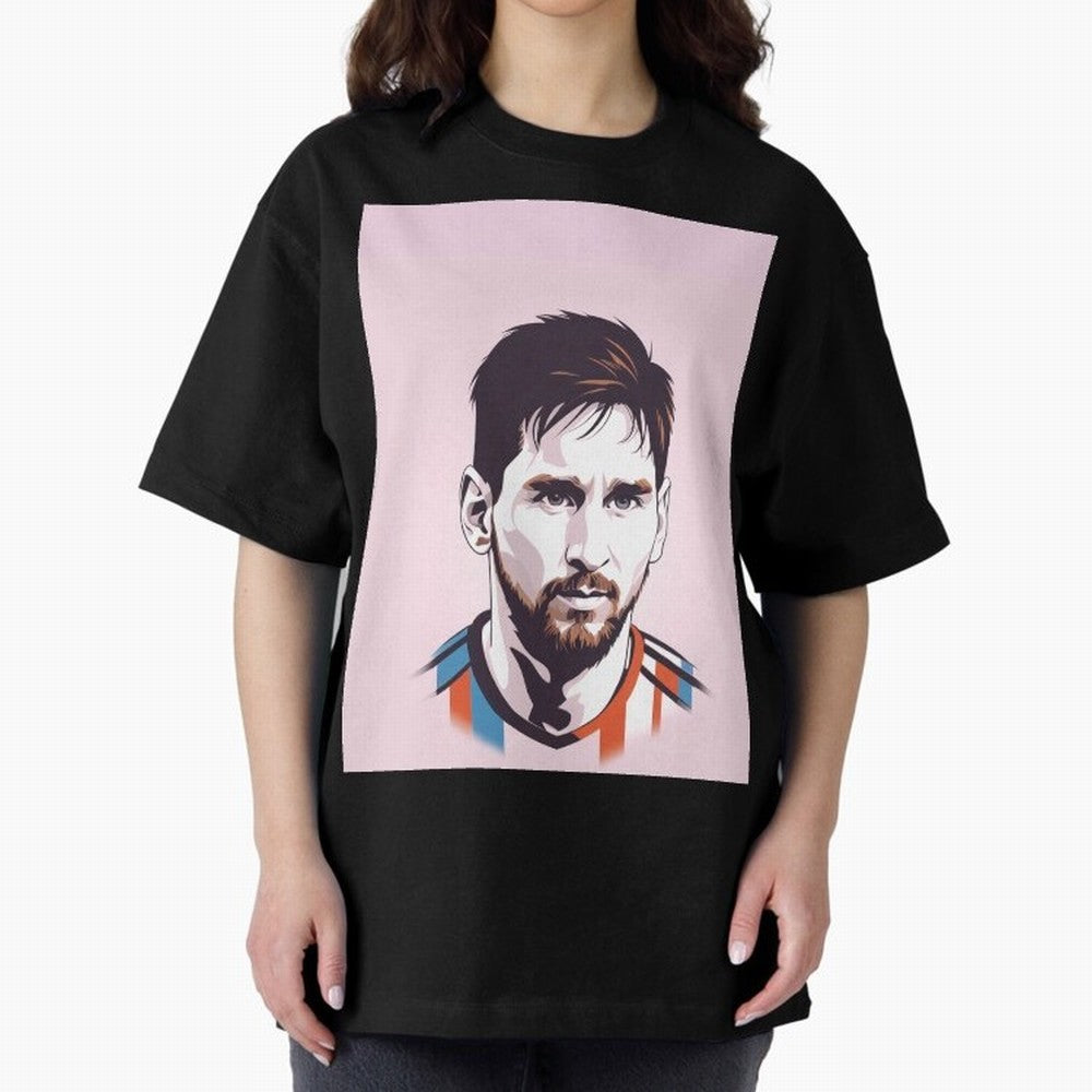 Messi Pop Art Graphic T-Shirt Represent Football Lovers during FIFA World Cup 2026 USA Canada Mexico for Fans of Messi and Cristiano Ronaldo and Netherlands, Bringing Fan Favorite Moments, National Team Passion, Big Match Drama and Soccer History;