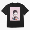 Messi Pop Art Graphic T-Shirt Represent Football Lovers during FIFA World Cup 2026 USA Canada Mexico for Fans of Messi and Cristiano Ronaldo and Netherlands, Bringing Fan Favorite Moments, National Team Passion, Big Match Drama and Soccer History;