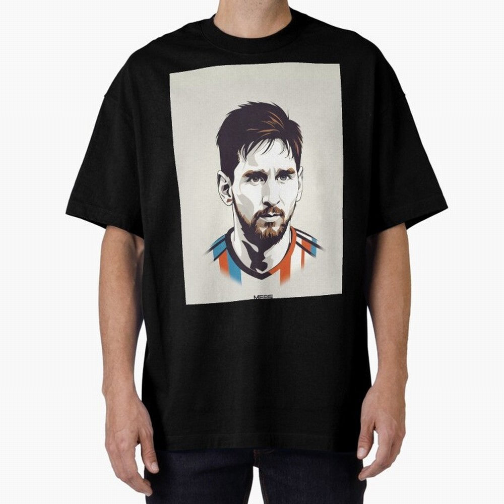 MESSI POP ART Graphic T-Shirt Celebrate the Road through Match Day Hype around FIFA World Cup 2026 USA Canada Mexico, Haaland and Mbappe, France, Vintage Soccer Flavor, Modern Football Stars, National Flags and Final Night Emotion; Perfect for