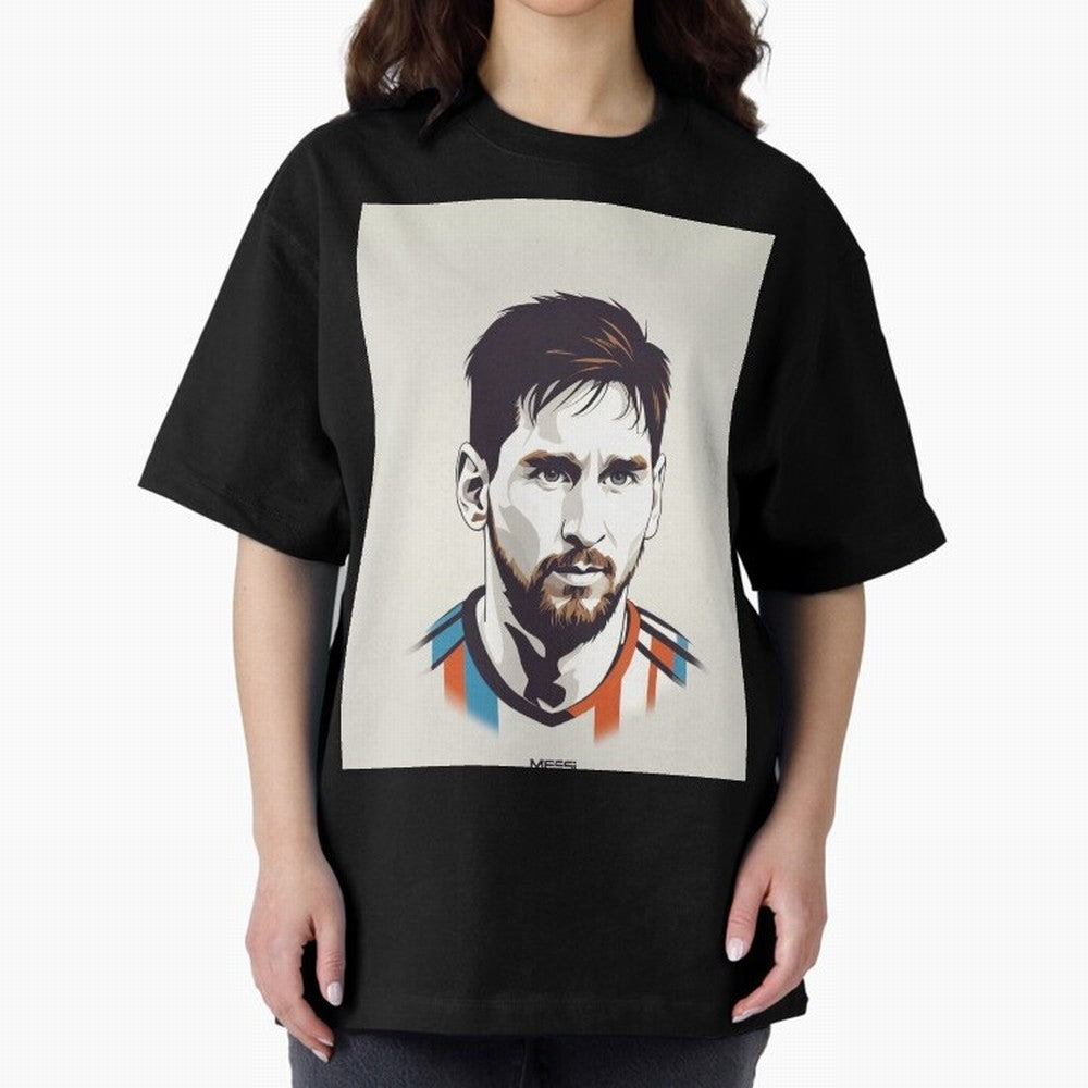 MESSI POP ART Graphic T-Shirt Celebrate the Road through Match Day Hype around FIFA World Cup 2026 USA Canada Mexico, Haaland and Mbappe, France, Vintage Soccer Flavor, Modern Football Stars, National Flags and Final Night Emotion; Perfect for