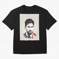 MESSI POP ART Graphic T-Shirt Celebrate the Road through Match Day Hype around FIFA World Cup 2026 USA Canada Mexico, Haaland and Mbappe, France, Vintage Soccer Flavor, Modern Football Stars, National Flags and Final Night Emotion; Perfect for