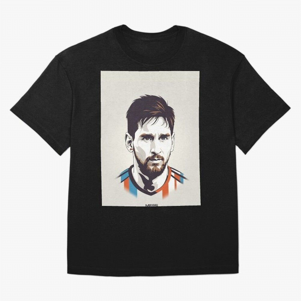 MESSI POP ART Graphic T-Shirt Celebrate the Road through Match Day Hype around FIFA World Cup 2026 USA Canada Mexico, Haaland and Mbappe, France, Vintage Soccer Flavor, Modern Football Stars, National Flags and Final Night Emotion; Perfect for