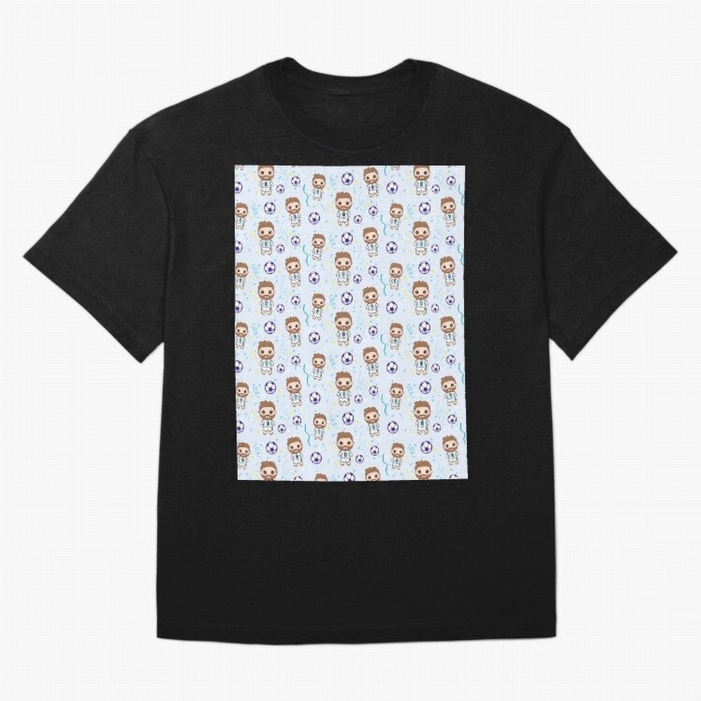 Football Player Pattern Graphic T-Shirt Fuel Match Day Hype around FIFA World Cup 2026 Group Stage, CR7 and Messi, Argentina and Brazil, Classic Soccer Heritage, Championship Pressure, Fan Loyalty and International Pride; Ideal for Football Dads,