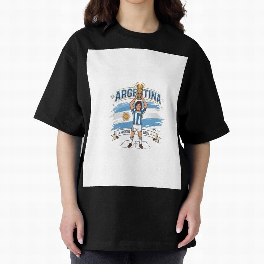 Argentina Retro Champion - Classic 10 Legend Sun of May Graphic T-Shirt Celebrate Golden Goal Energy in FIFA World Cup 2026 Group Stage for Fans of Mbappe and Argentina, Bringing Retro Football Energy, Iconic Rivalries, Trophy Chase Drama and