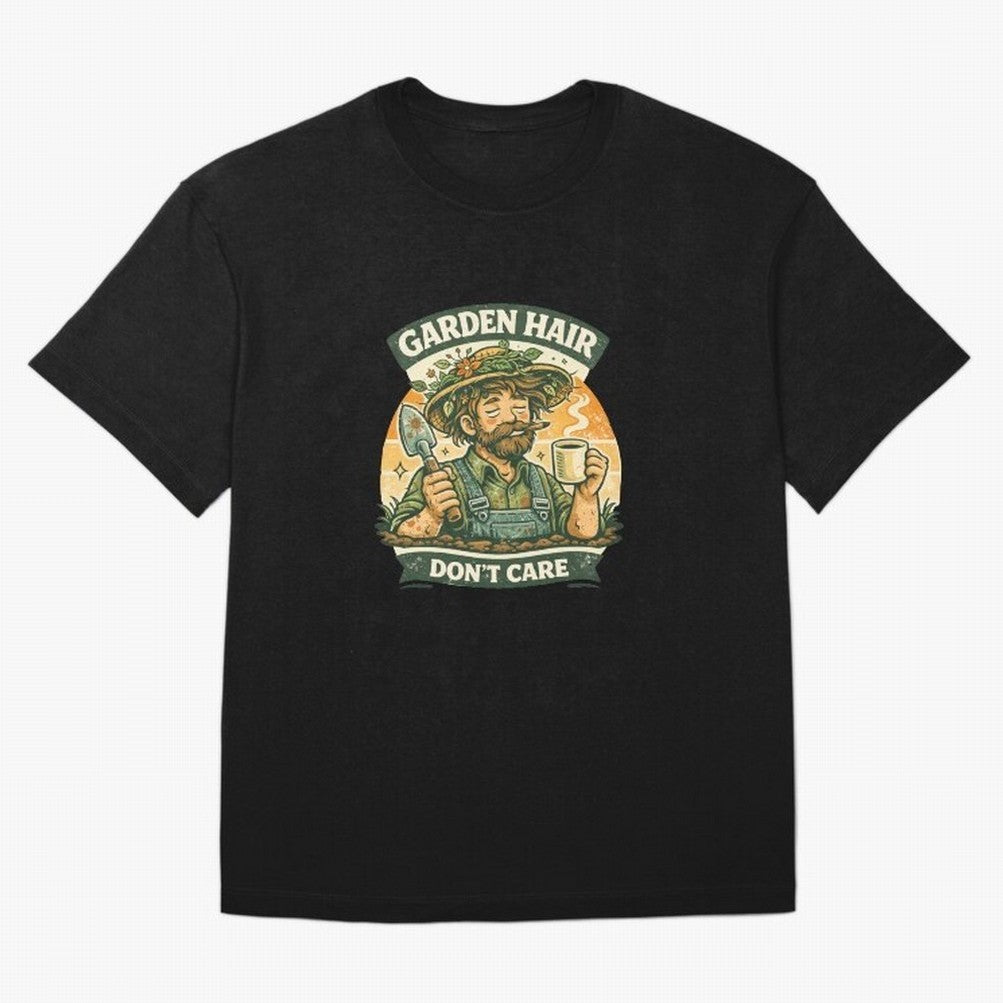 Garden Hair Don't Care - Funny Retro Gardener for Men Classic T-Shirt Show Passion for the Stars of FIFA World Cup 2026 Group Stage Driven by Messi, Portugal, Spain and Germany Energy, Classic Soccer Heritage, Championship Pressure, Fan Loyalty and