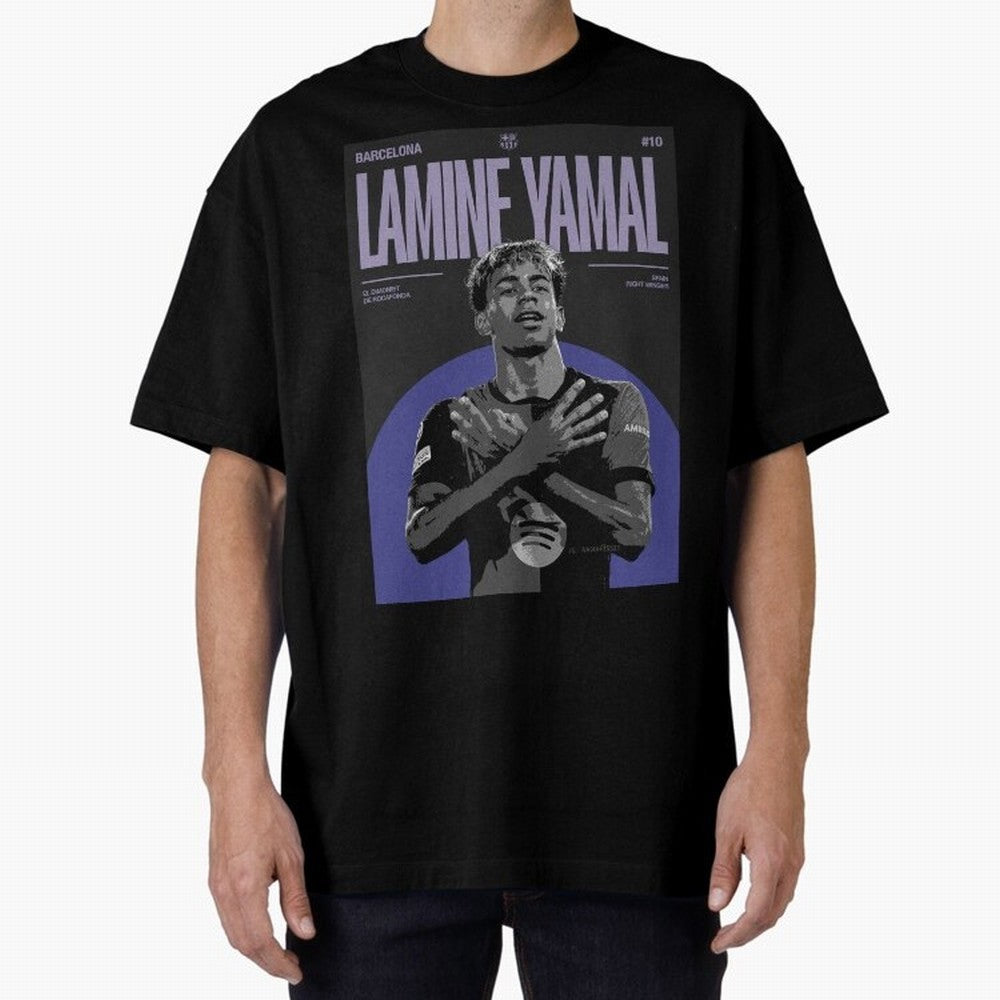 Lamine Yamal Barcelona Poster HD Premium T-Shirt Experience the Global Stage of FIFA World Cup 2026 Group Stage for Fans of Cristiano Ronaldo, Haaland and CR7 and Brazil, Portugal and Argentina, Bringing Global Supporter Spirit, Legendary Goals,