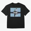 The Two Goats Messi & Ronaldo Premium T-Shirt Celebrate Golden Goal Energy in FIFA World Cup 2026 USA Canada Mexico for Fans of Messi and Cristiano Ronaldo and England, France and Netherlands, Bringing Retro Football Energy, Iconic Rivalries,