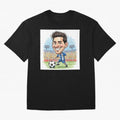 La Pulga Premium T-Shirt Carry the Colors and Pride of the FIFA World Cup 2026 Journey through Cristiano Ronaldo, Haaland and CR7 Highlights, France and Portugal Pride, Vintage Soccer Flavor, Modern Football Stars, National Flags and Final Night