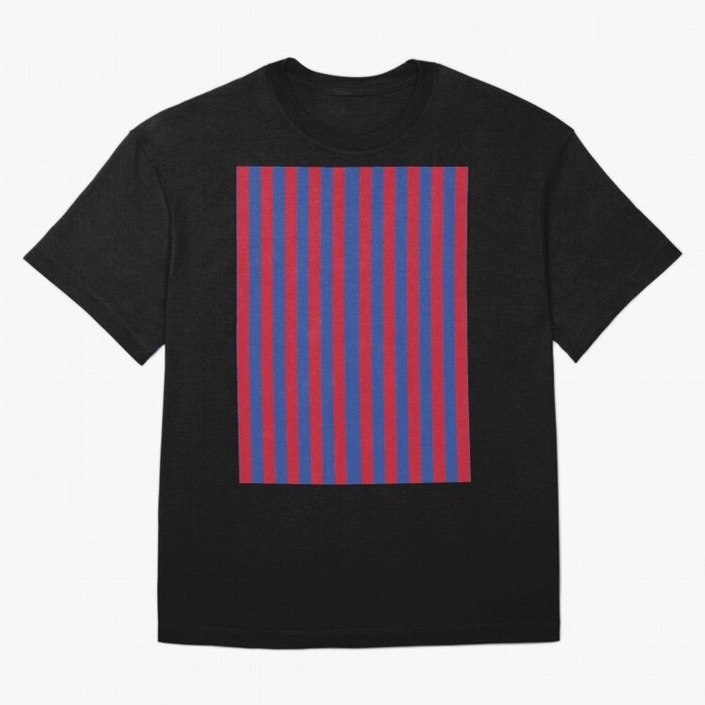 Red and blue stripes sports pattern Graphic T-Shirt Feel International Energy from the FIFA World Cup 2026 Journey through Mbappe and Neymar Highlights, Netherlands Pride, Football Festival Excitement, Trophy Ambitions, Country Rivalries and Star