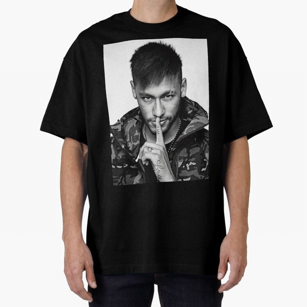 Neymar Art Oversized T-Shirt Celebrate the FIFA World Cup 2026 Group Stage Journey through Haaland Highlights, France Pride, Game Day Rituals, Football Legends, Country Pride and the Road to the Final; Built for Supporters Chasing Trophy Dreams,