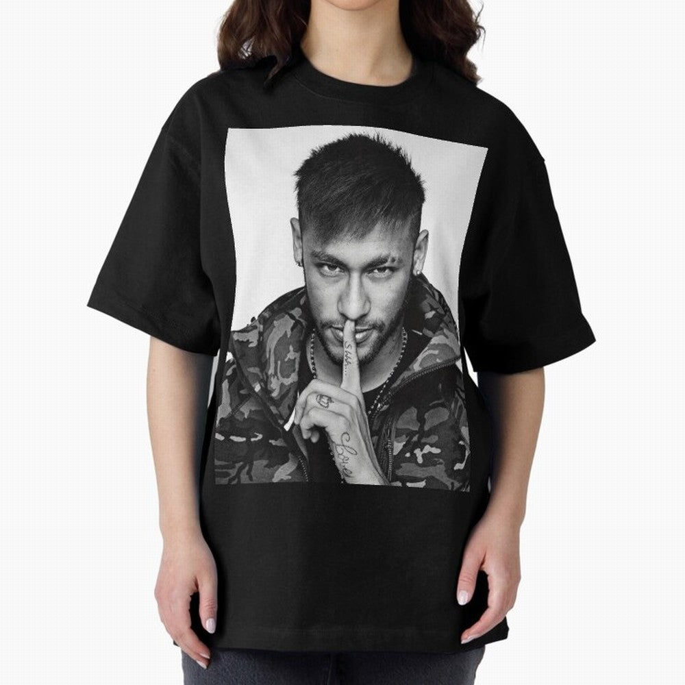 Neymar Art Oversized T-Shirt Celebrate the FIFA World Cup 2026 Group Stage Journey through Haaland Highlights, France Pride, Game Day Rituals, Football Legends, Country Pride and the Road to the Final; Built for Supporters Chasing Trophy Dreams,