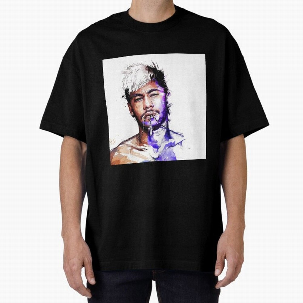 Neymar Style Oversized T-Shirt Keep Football History Alive during Global Football Passion for FIFA World Cup 2026, Highlighting Messi, Brazil, Supporter Pride, Iconic Celebrations, Legendary Names and Global Match Day Energy; Ideal for Fans Who