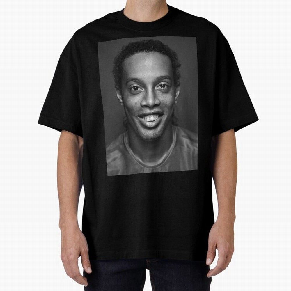 Ronaldinho Wallpaper Classic T-Shirt Support Iconic Players in FIFA World Cup 2026 Connected to Haaland, Spain Energy, Fan Favorite Moments, National Team Passion, Big Match Drama and Soccer History; Ideal for Fans Who Follow Messi, Cristiano