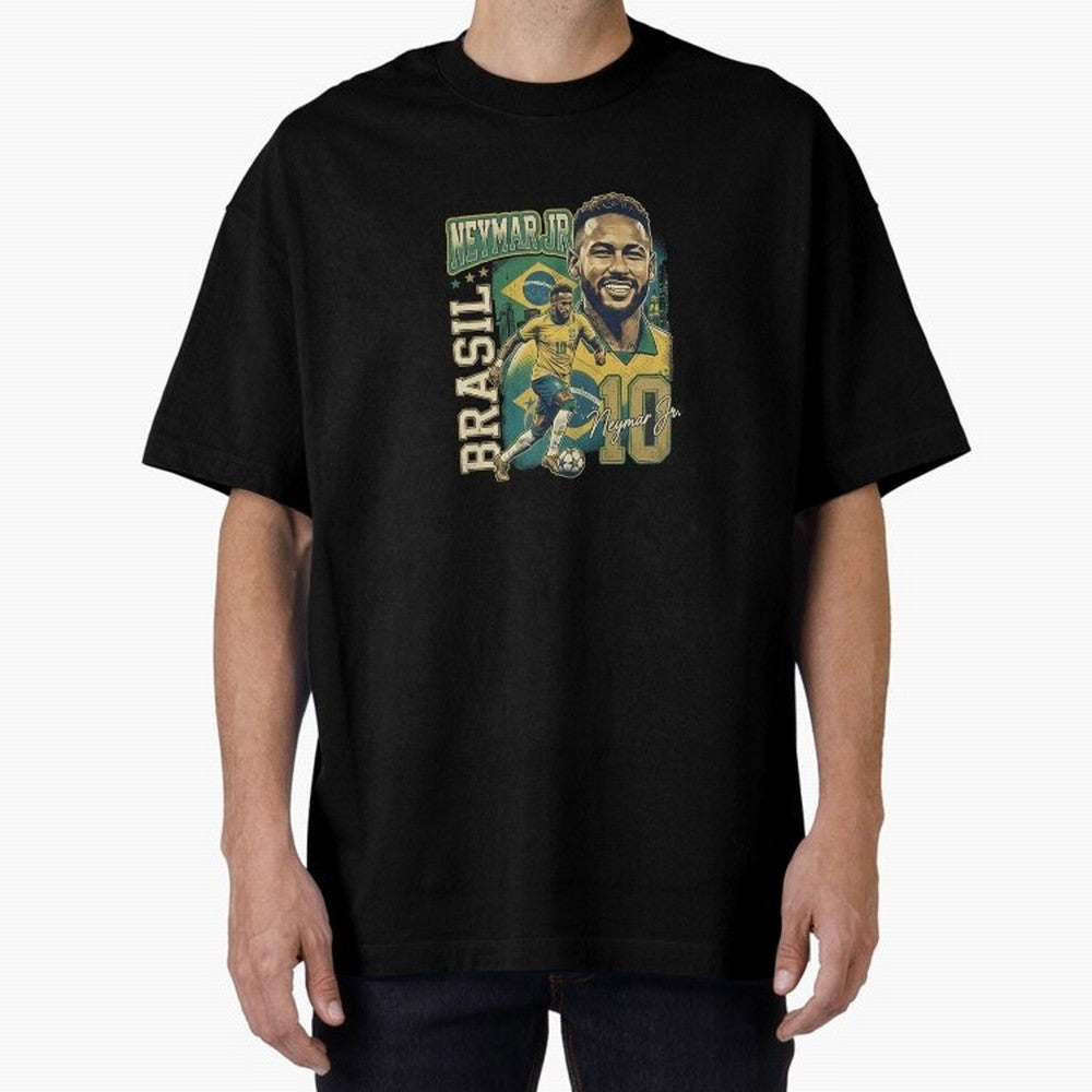 Neymar Jr Brazil Vintage Essential T-Shirt Relive Legendary Nights from FIFA World Cup 2026 Group Stage Spirit, Driven by France, Neymar, Haaland and Cristiano Ronaldo, Football Festival Excitement, Trophy Ambitions, Country Rivalries and Star