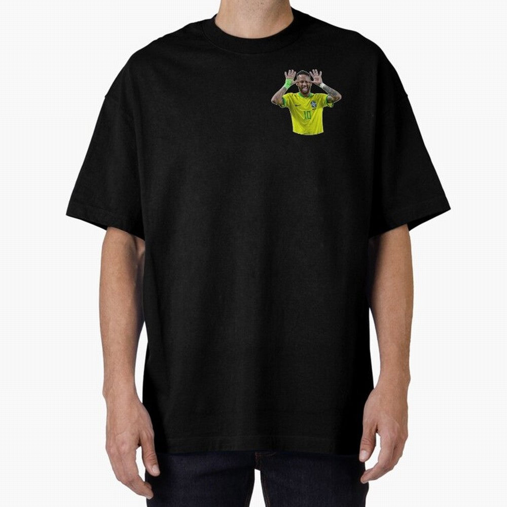 Neymar Oversized T-Shirt Enjoy FIFA World Cup 2026 USA Canada Mexico Featuring CR7 and Messi, England, France and Netherlands Energy, Match Day Excitement, Supporter Culture, Golden Goals and Global Football Passion; Perfect for People Who Love