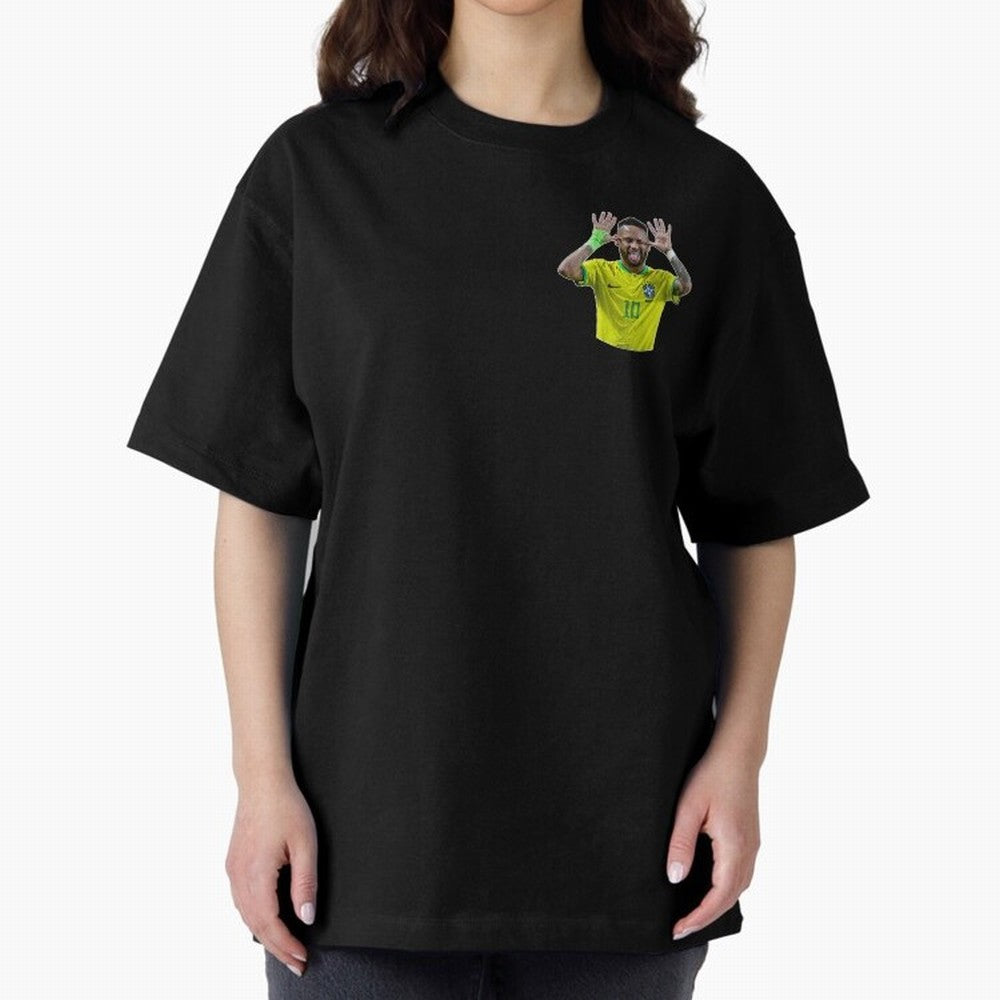 Neymar Oversized T-Shirt Enjoy FIFA World Cup 2026 USA Canada Mexico Featuring CR7 and Messi, England, France and Netherlands Energy, Match Day Excitement, Supporter Culture, Golden Goals and Global Football Passion; Perfect for People Who Love