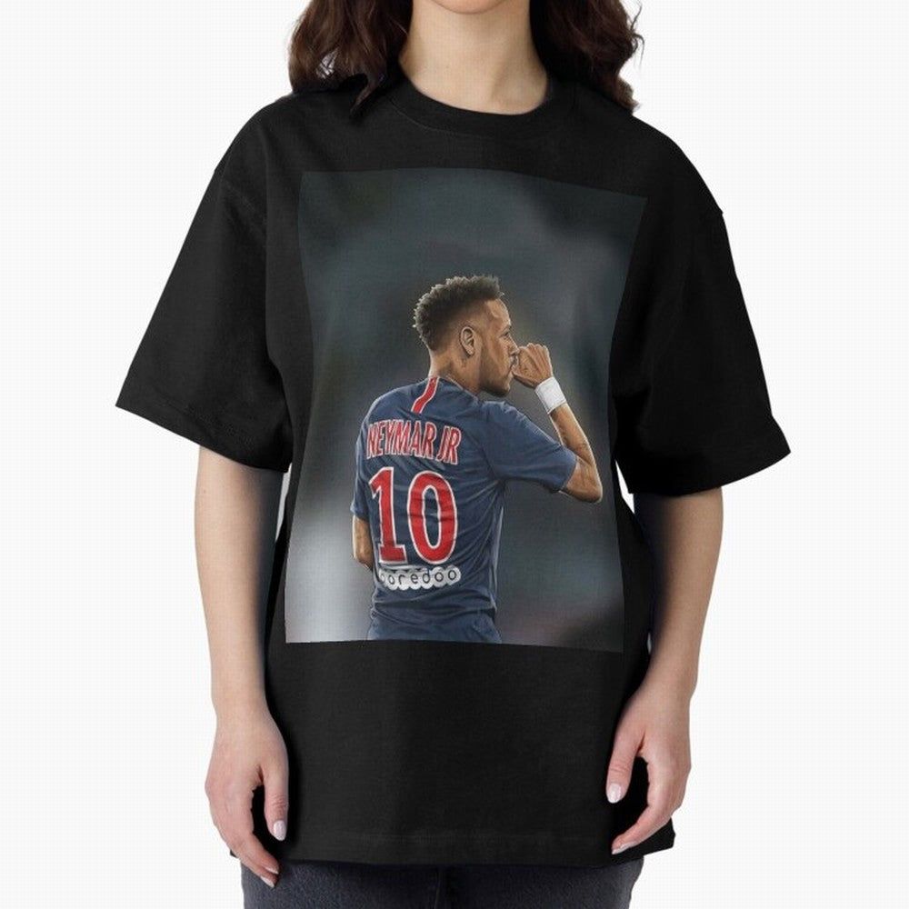 Neymar Watercolor Art Oversized T-Shirt Honor FIFA World Cup 2026 USA Canada Mexico with Neymar, Brazil, Portugal and Argentina Energy, Worldwide Fan Energy, Dramatic Goals, Stadium Lights and Championship Celebrations; Built for Supporters Chasing