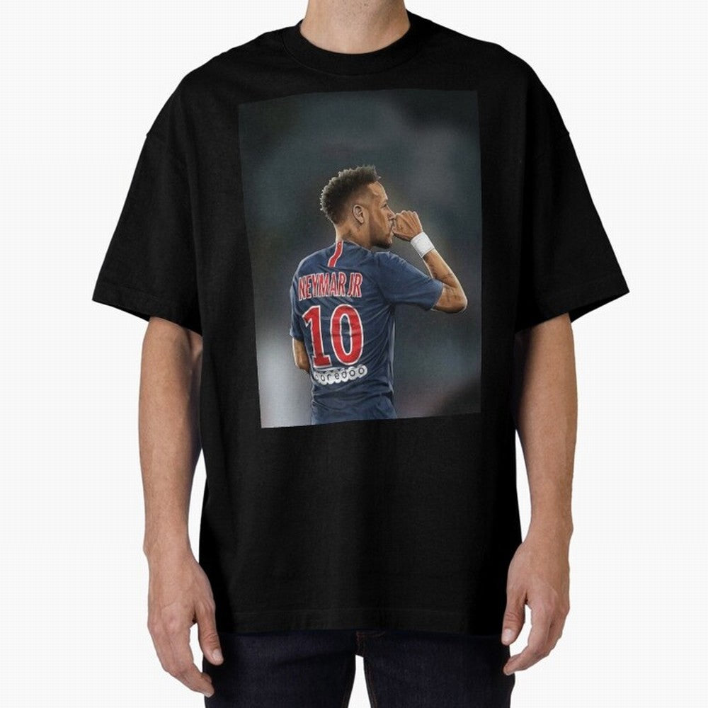 Neymar Watercolor Art Oversized T-Shirt Honor FIFA World Cup 2026 USA Canada Mexico with Neymar, Brazil, Portugal and Argentina Energy, Worldwide Fan Energy, Dramatic Goals, Stadium Lights and Championship Celebrations; Built for Supporters Chasing