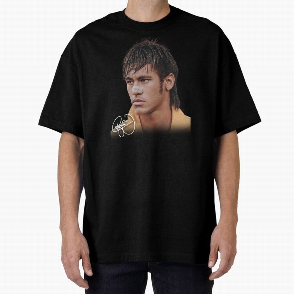 Young Neymar Jr T-Shirt | Big Face Young Neymar Classic T-Shirt Mark FIFA World Cup 2026 Group Stage for Fans of Neymar, Haaland and Cristiano Ronaldo and Brazil, Bringing Football Festival Excitement, Trophy Ambitions, Country Rivalries and Star