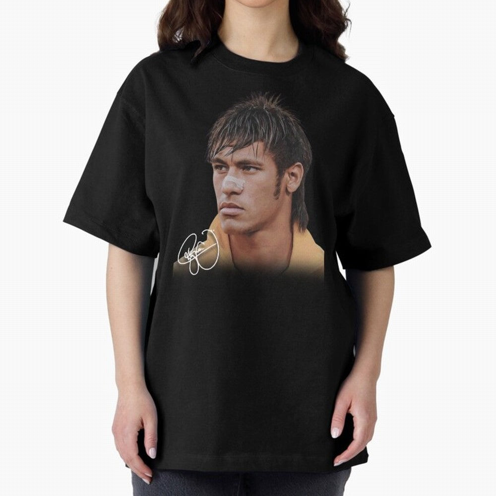 Young Neymar Jr T-Shirt | Big Face Young Neymar Classic T-Shirt Mark FIFA World Cup 2026 Group Stage for Fans of Neymar, Haaland and Cristiano Ronaldo and Brazil, Bringing Football Festival Excitement, Trophy Ambitions, Country Rivalries and Star