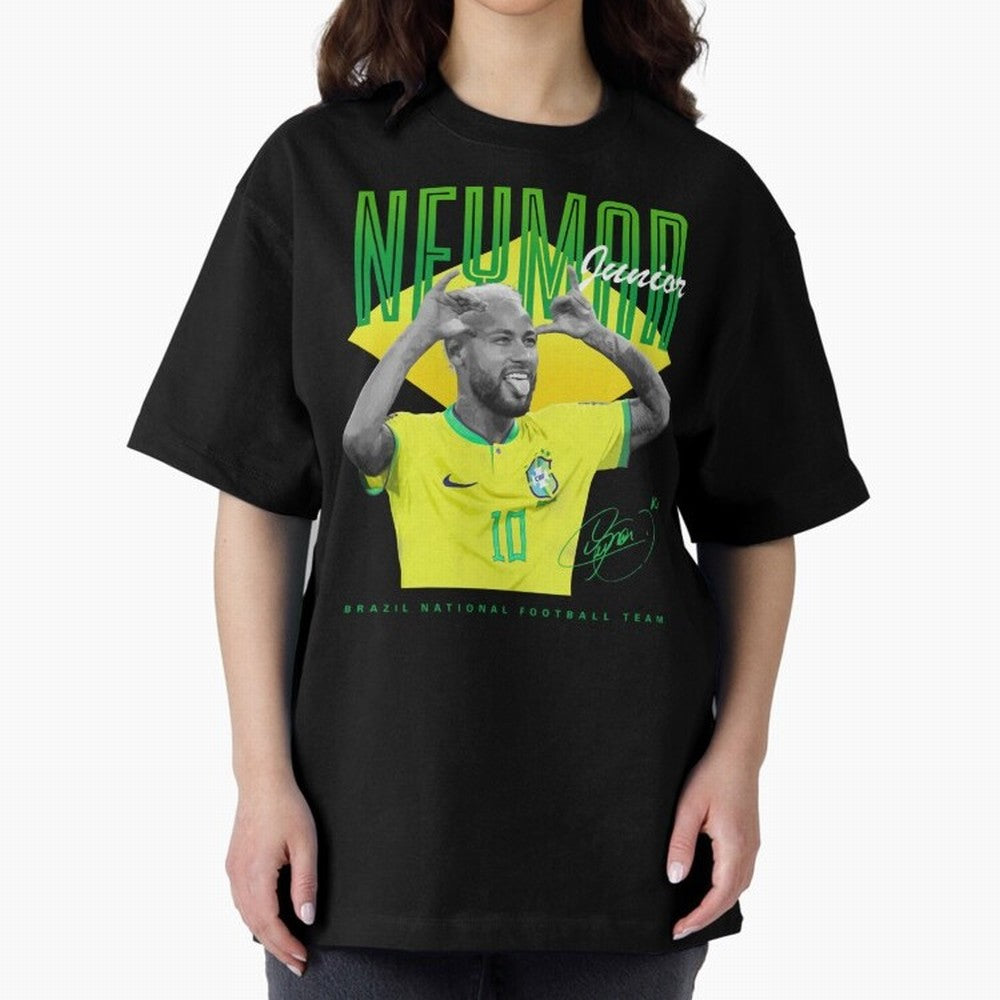 Neymar Jr. Oversized T-Shirt Discover Match Day Hype around FIFA World Cup 2026 USA Canada Mexico, Mbappe, Netherlands, Fan Favorite Moments, National Team Passion, Big Match Drama and Soccer History; Ideal for Passionate Fans Who Love Underdog