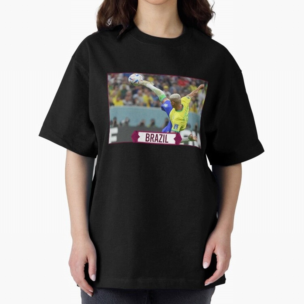 Brazil World Cup Classic T-Shirt Stand Out with Spirit from FIFA World Cup 2026 USA Canada Mexico Spirit, Inspired by Argentina, Neymar, Championship Spirit, Famous Goals, Roaring Crowds and International Football Unity; Perfect for People Who Love