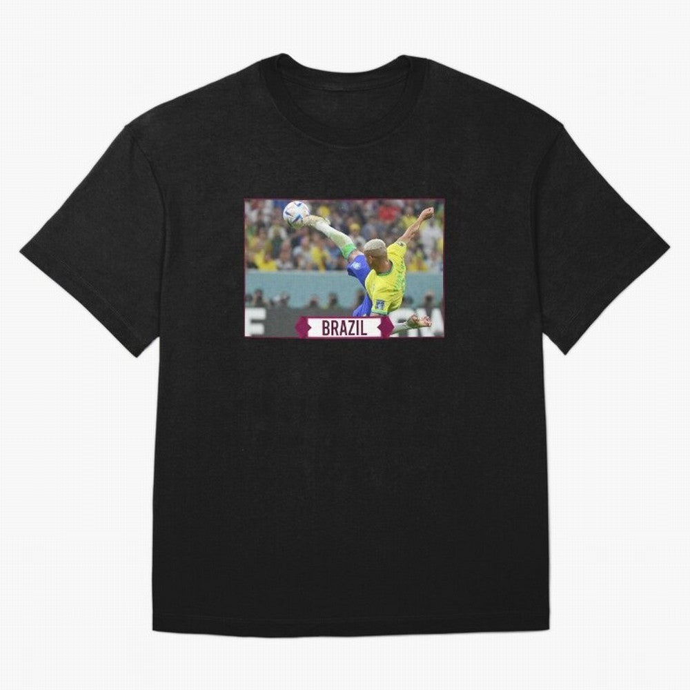 Brazil World Cup Classic T-Shirt Stand Out with Spirit from FIFA World Cup 2026 USA Canada Mexico Spirit, Inspired by Argentina, Neymar, Championship Spirit, Famous Goals, Roaring Crowds and International Football Unity; Perfect for People Who Love