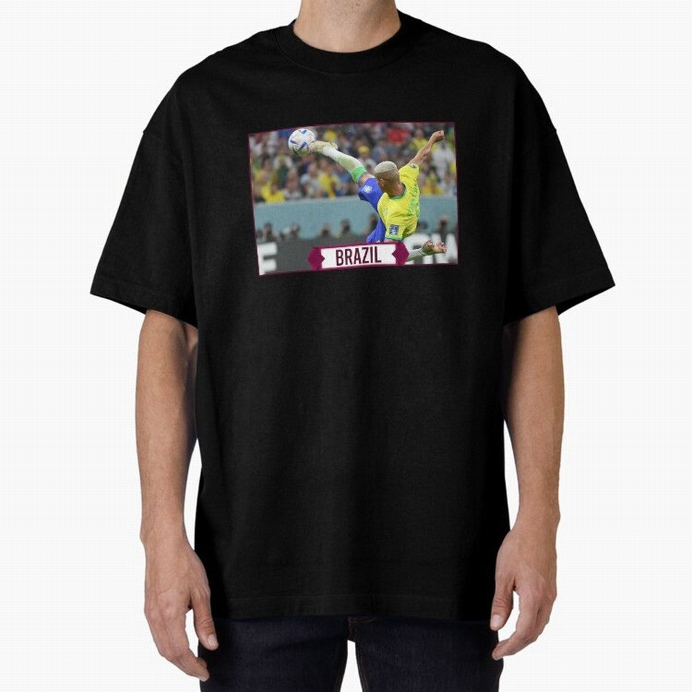Brazil World Cup Classic T-Shirt Stand Out with Spirit from FIFA World Cup 2026 USA Canada Mexico Spirit, Inspired by Argentina, Neymar, Championship Spirit, Famous Goals, Roaring Crowds and International Football Unity; Perfect for People Who Love