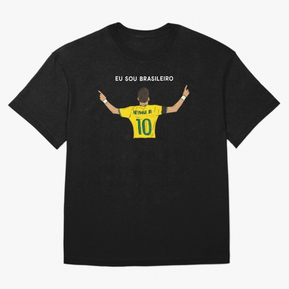 Neymar Jr Brazil Oversized T-Shirt Join Supporters Worldwide for Global Football Passion for FIFA World Cup 2026 USA Canada Mexico, Driven by Haaland and Mbappe, England and Germany, Stadium Chants, National Pride, Trophy Dreams and Unforgettable