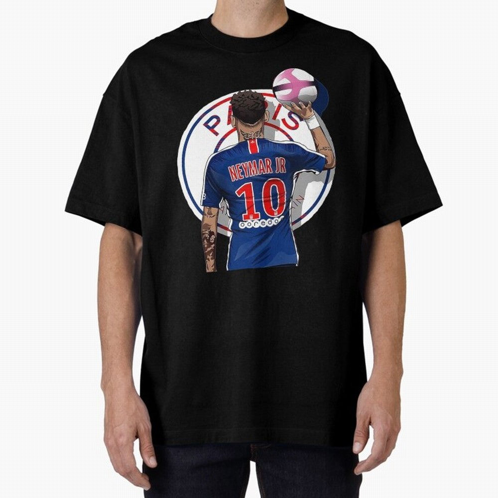 Art Neymar Illustration Classic T-Shirt Celebrate the Magic of Global Football Passion for FIFA World Cup 2026, Filled with Messi, CR7 and Mbappe, France and Portugal, Retro Football Energy, Iconic Rivalries, Trophy Chase Drama and Stadium