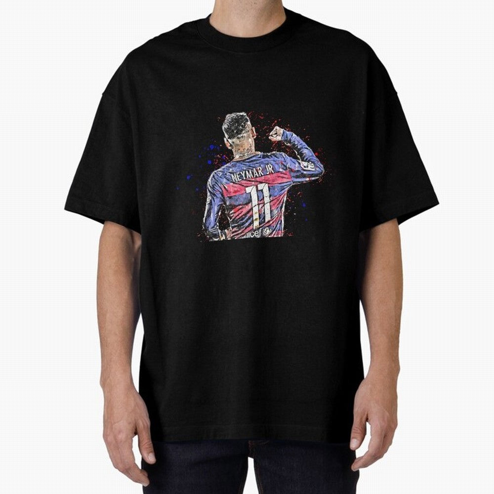 Neymar Oversized T-Shirt Celebrate the Biggest Stage of the FIFA World Cup 2026 Journey through Haaland and Mbappe Highlights, Portugal Pride, Goal Celebration Energy, Supporter Heritage, Football Icons and Worldwide Tournament Joy; Great for Watch