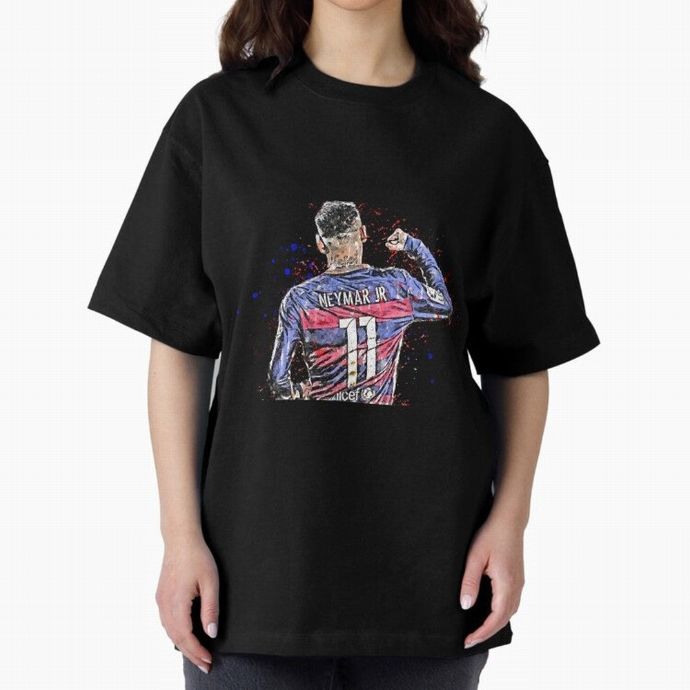 Neymar Oversized T-Shirt Celebrate the Biggest Stage of the FIFA World Cup 2026 Journey through Haaland and Mbappe Highlights, Portugal Pride, Goal Celebration Energy, Supporter Heritage, Football Icons and Worldwide Tournament Joy; Great for Watch