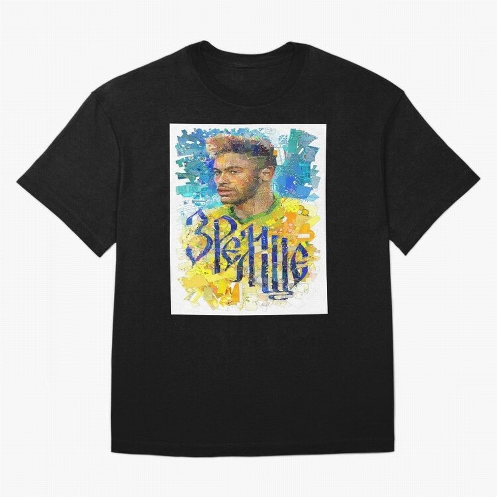 Neymar Illustration Art Framed Art Print Classic T-Shirt Represent the Passion of the FIFA World Cup 2026 USA Canada Mexico Journey through Neymar, Haaland and Cristiano Ronaldo Highlights, Germany Pride, Sports Nostalgia, International