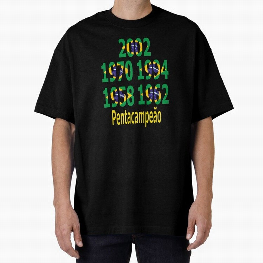 Brazil Five Stars - Champion Heritage Essential T-Shirt Represent the Passion of FIFA World Cup 2026 USA Canada Mexico Driven by Haaland and Mbappe, England, France and Netherlands Energy, Football History, Final Match Energy, Crowd Noise and Once
