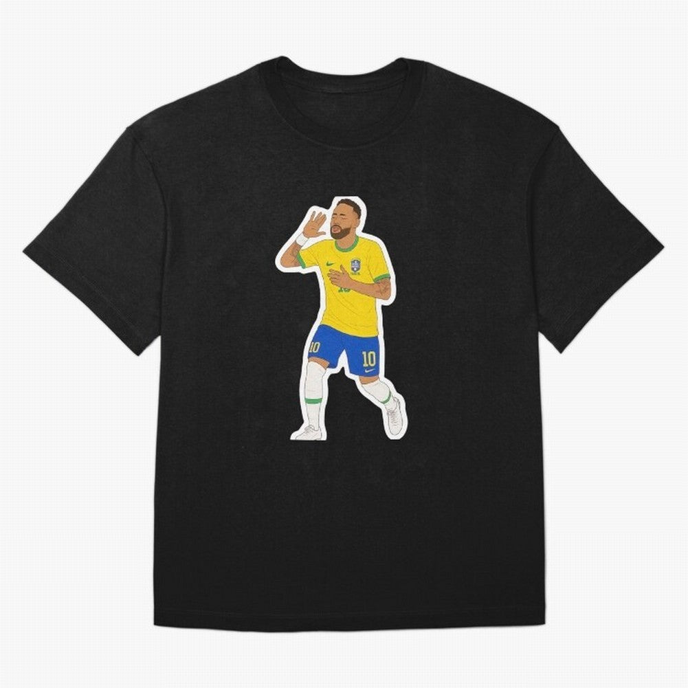 Neymar Jr Oversized T-Shirt Celebrate the Biggest Stage of FIFA World Cup 2026 USA Canada Mexico for Fans of Haaland and France and Portugal, Bringing Football History, Final Match Energy, Crowd Noise and Once in a Lifetime Moments; Ideal for