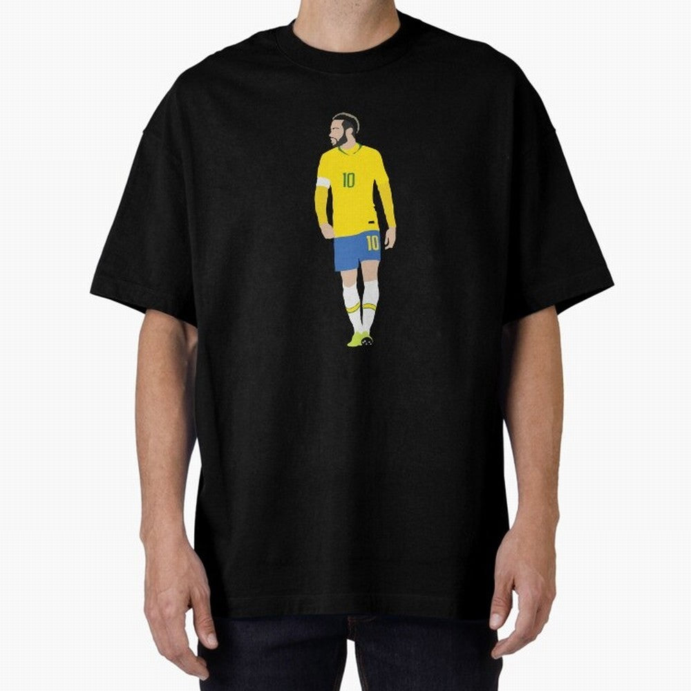 neymar brazil Oversized T-Shirt Experience the Global Stage of Match Day Hype around FIFA World Cup 2026 USA Canada Mexico, Mbappe, Portugal, Soccer Culture, Superstar Moments, National Team Dreams and Competitive Fire; Perfect for Supporters Who