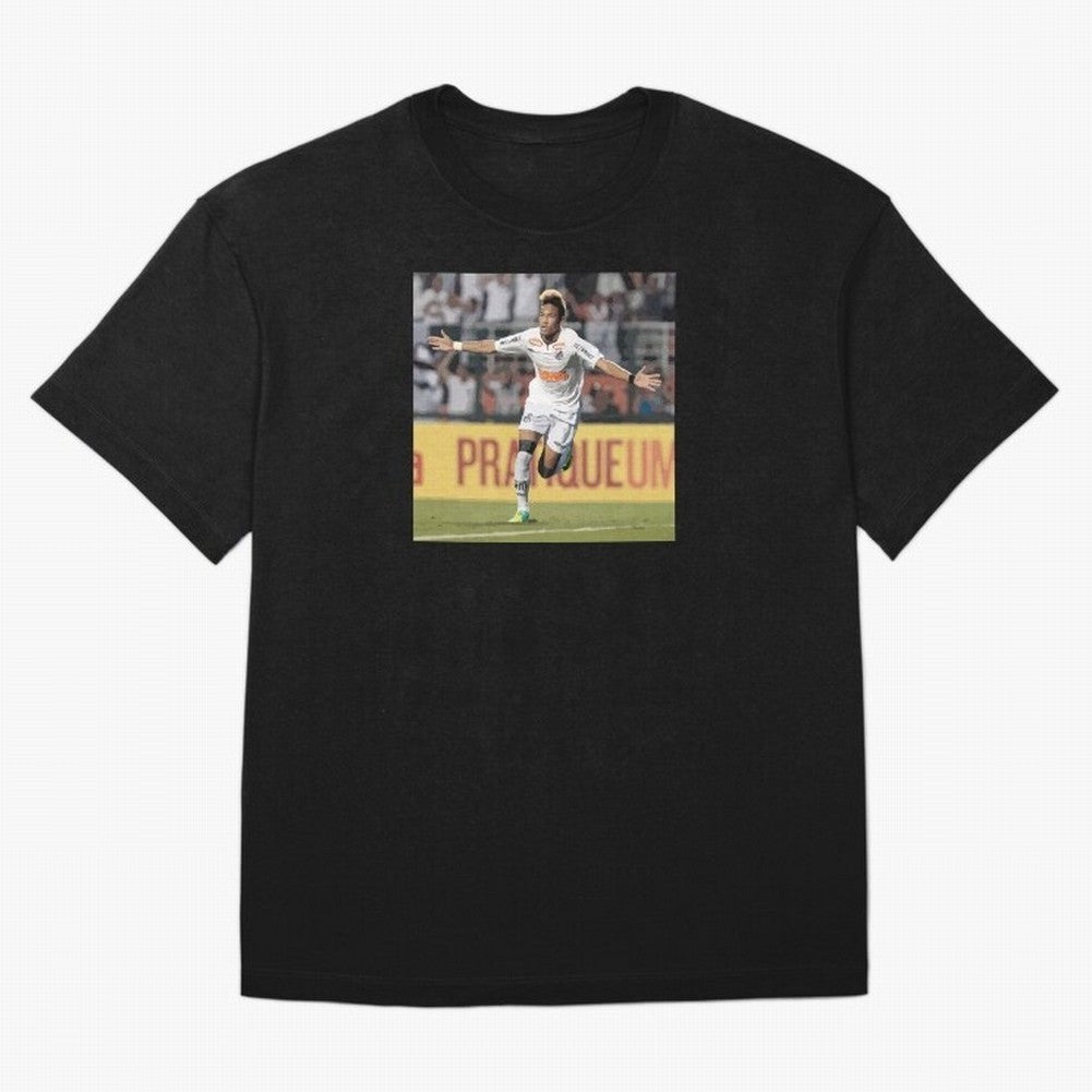 Neymar of Santos celebrating Classic T-Shirt Cheer through Every Moment of FIFA World Cup 2026 Group Stage Filled with Mbappe, England and Germany Energy, Football Passion, Legendary Performances, Festival Vibes and Supporter Community; Ideal for