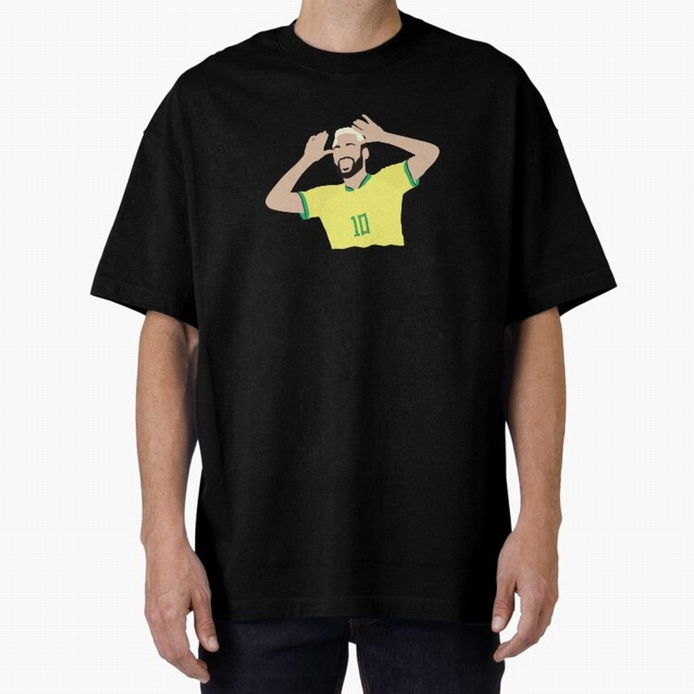 neymar cute vector Oversized T-Shirt Honor Global Football Passion for FIFA World Cup 2026, Filled with Cristiano Ronaldo, Haaland and CR7, Argentina, France and Brazil, Tournament Hype, Historic Matchups, Family Viewing Parties and Global Sports