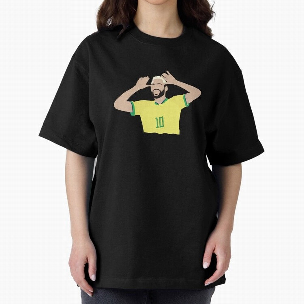 neymar cute vector Oversized T-Shirt Honor Global Football Passion for FIFA World Cup 2026, Filled with Cristiano Ronaldo, Haaland and CR7, Argentina, France and Brazil, Tournament Hype, Historic Matchups, Family Viewing Parties and Global Sports