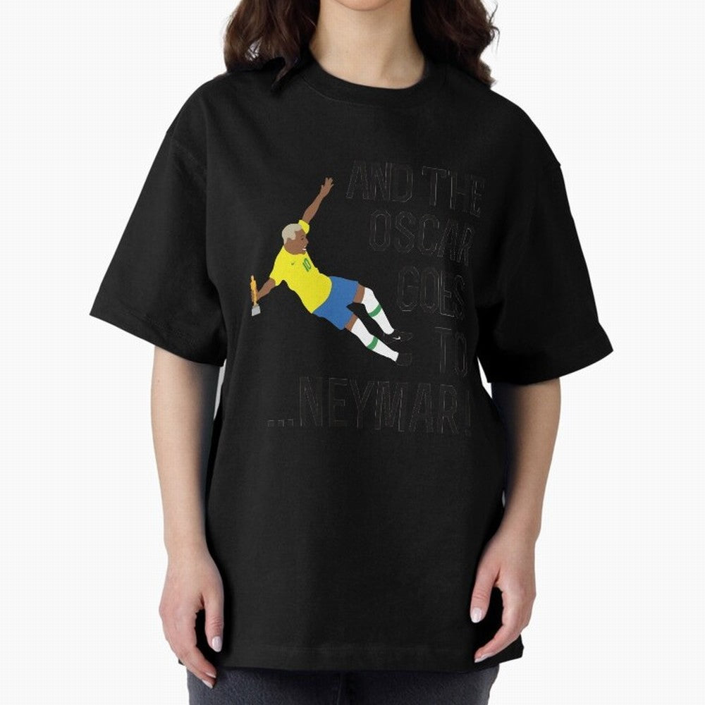 Neymar Diving Oversized T-Shirt Bring Home FIFA World Cup 2026 Group Stage for Fans of Messi and Brazil, Bringing Game Day Rituals, Football Legends, Country Pride and the Road to the Final; Built for Supporters Chasing Trophy Dreams, Final Match