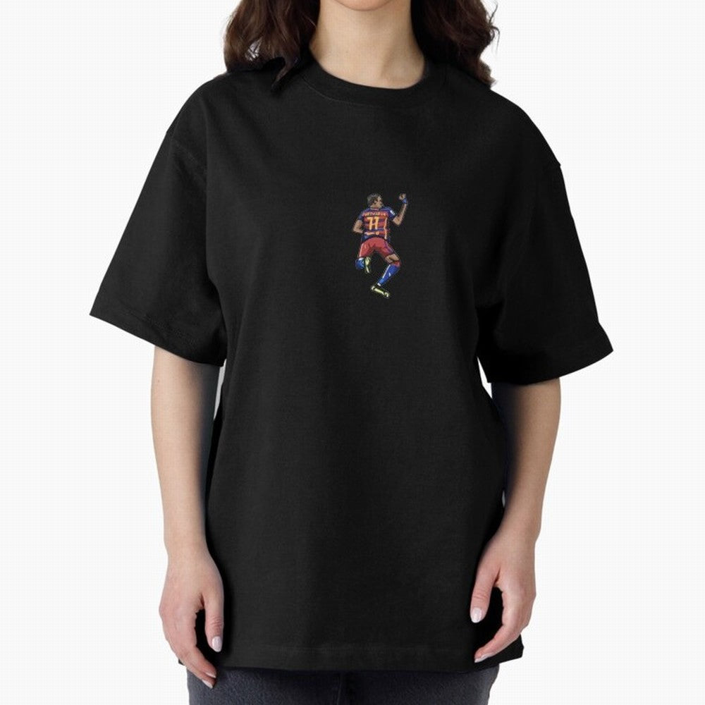 Neymar Jr, Barcelona Oversized T-Shirt Bring FIFA World Cup 2026 USA Canada Mexico Capturing Messi, Argentina, France and Brazil Energy, Football Passion, Legendary Performances, Festival Vibes and Supporter Community; Created for Match Day