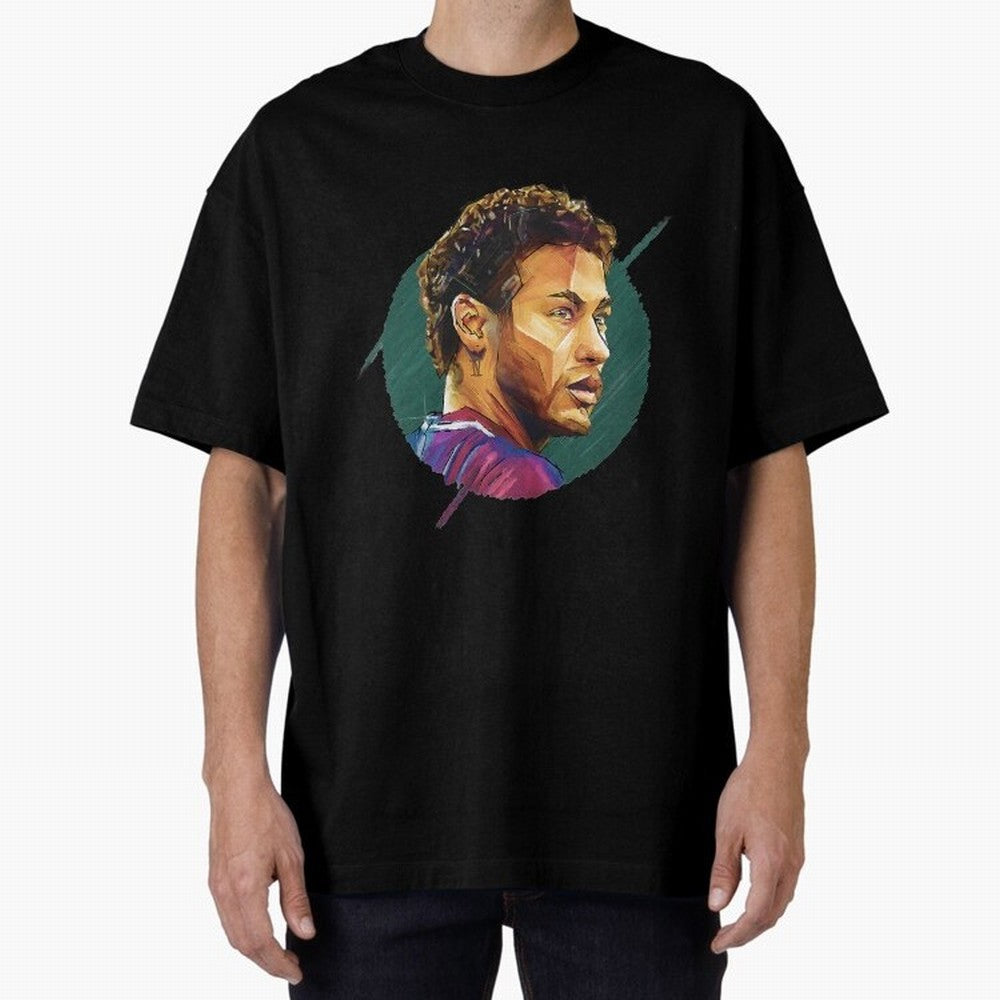 Geometric Neymar Classic T-Shirt Celebrate Fan Culture around Global Football Passion for FIFA World Cup 2026, Made for Haaland and Mbappe, Netherlands, Supporter Pride, Iconic Celebrations, Legendary Names and Global Match Day Energy; Ideal for