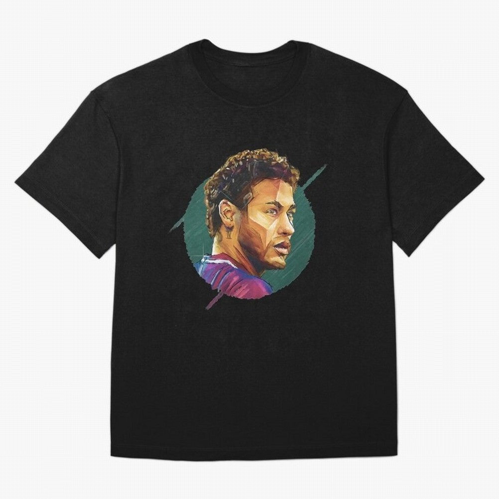 Geometric Neymar Classic T-Shirt Celebrate Fan Culture around Global Football Passion for FIFA World Cup 2026, Made for Haaland and Mbappe, Netherlands, Supporter Pride, Iconic Celebrations, Legendary Names and Global Match Day Energy; Ideal for