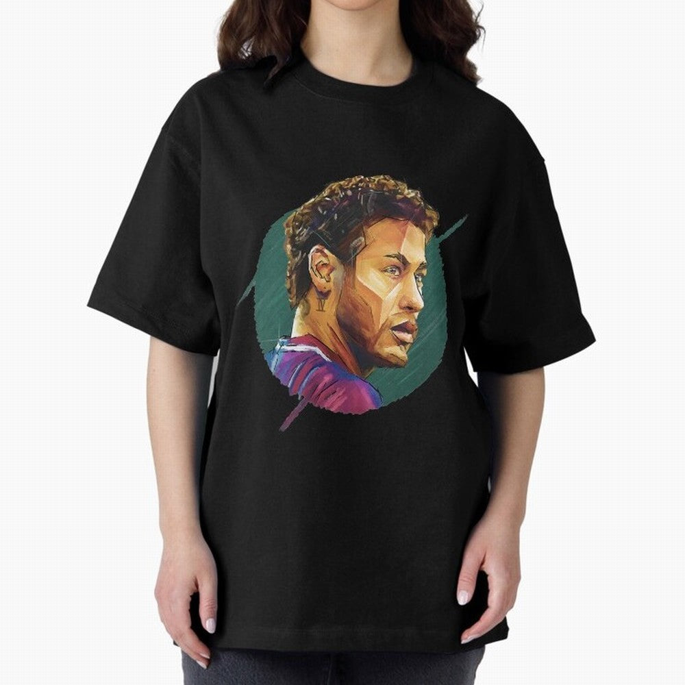 Geometric Neymar Classic T-Shirt Celebrate Fan Culture around Global Football Passion for FIFA World Cup 2026, Made for Haaland and Mbappe, Netherlands, Supporter Pride, Iconic Celebrations, Legendary Names and Global Match Day Energy; Ideal for